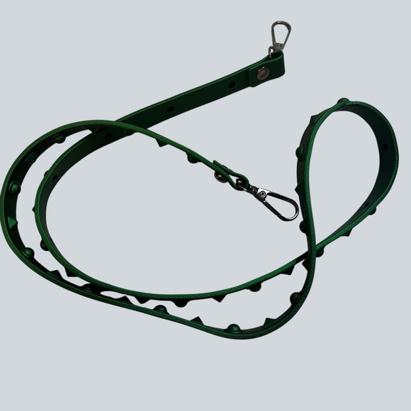 Green Studded Jelly Satchel Top Handle Crossbody Bag Rivet Lock Y2K - Picture 10 of 16